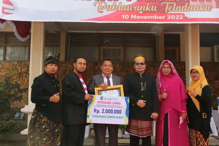 PUSKESMAS DOMPU BARAT RAIH PENGHARGAAN PUSKESMAS TERBAIK DALAM PELAYANAN KESEHATAN JIWA MASYARAKAT  DI TINGKAT PROVINSI NTB